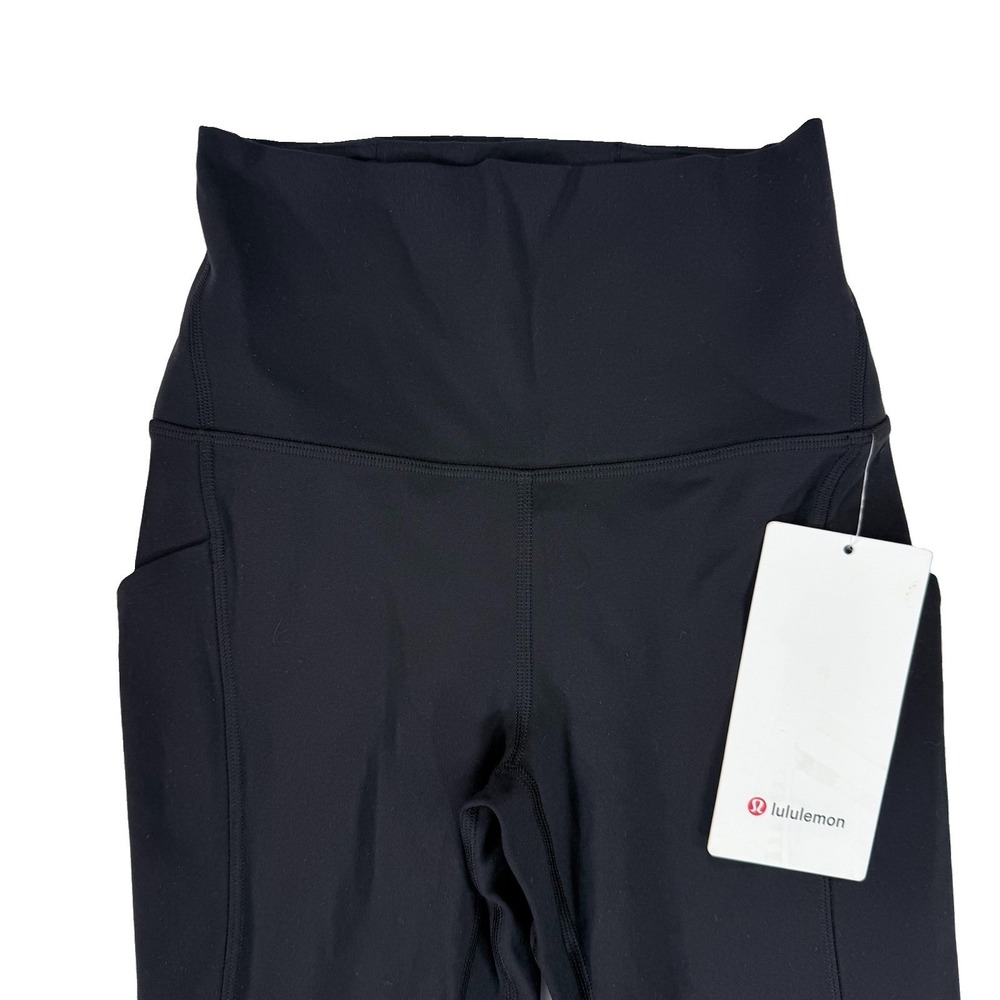 NWT Lululemon Align High Rise Pant 25" Pockets Size 4 Black Leggings $128 NEW - Picture 3 of 13